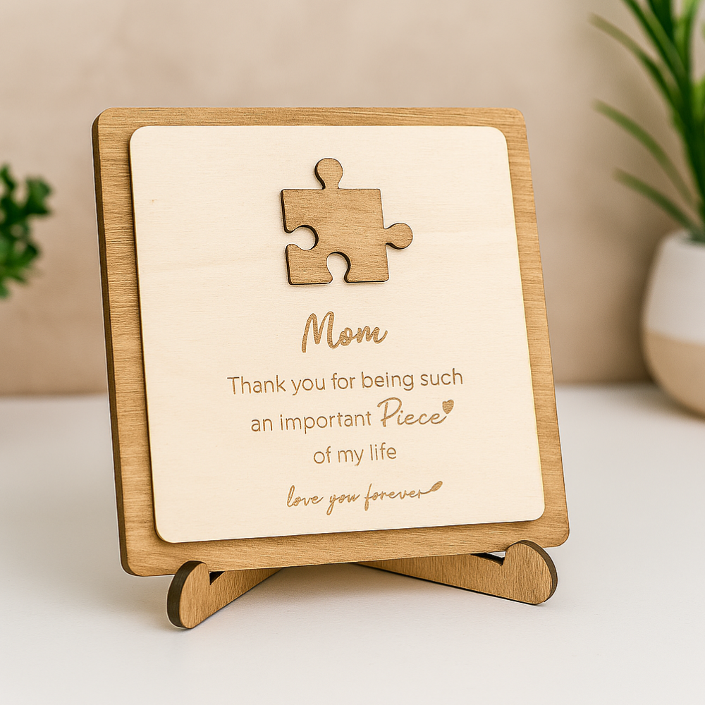 Display Decorativo - Mãe Um Pedaço de Mim - Presente Dia das Mães - TL360 Store