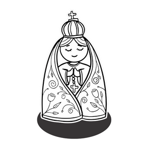 Luminária - Base com Led e Acrílico - Nossa Senhora Aparecida - TL360 Store