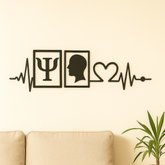 Batimentos Psicologia - Peça Decorativa em MDF Premium - TL360 Store