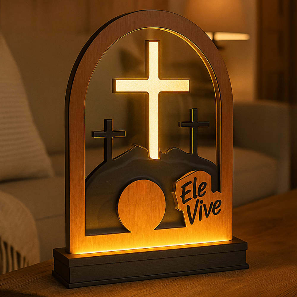 Display Decorativo - Ele Vive Posso Crer - TL360 Store