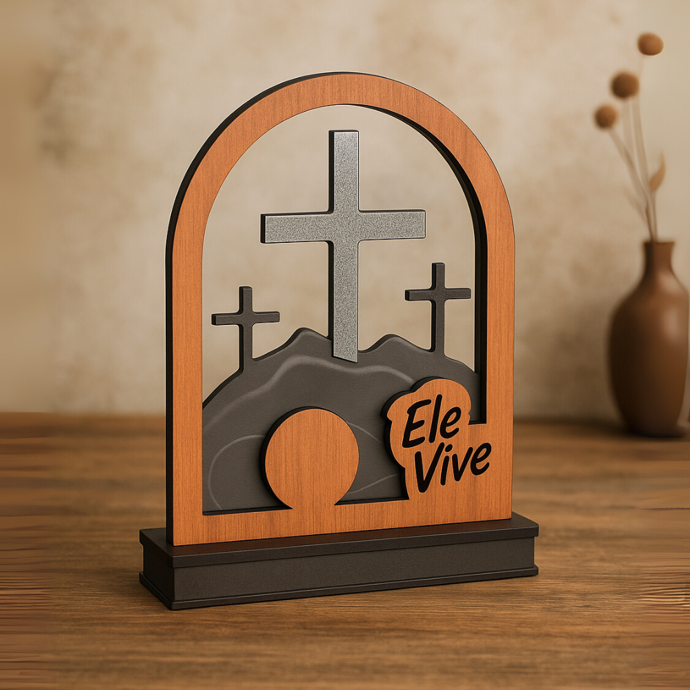 Display Decorativo - Ele Vive Posso Crer - TL360 Store