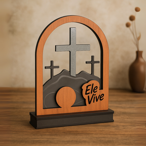 Display Decorativo - Ele Vive Posso Crer - TL360 Store