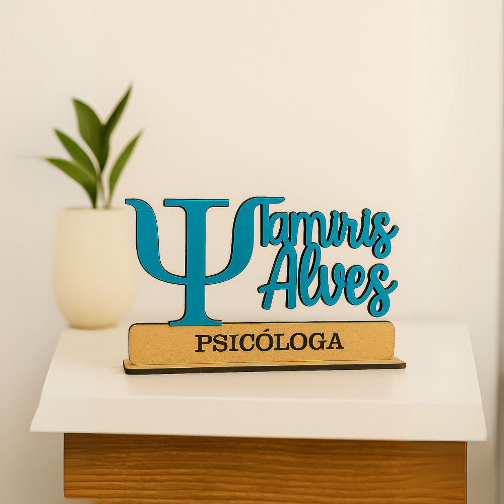 Enfeite Decorativo para Mesa - Profissões - Psicologia - TL360 Store