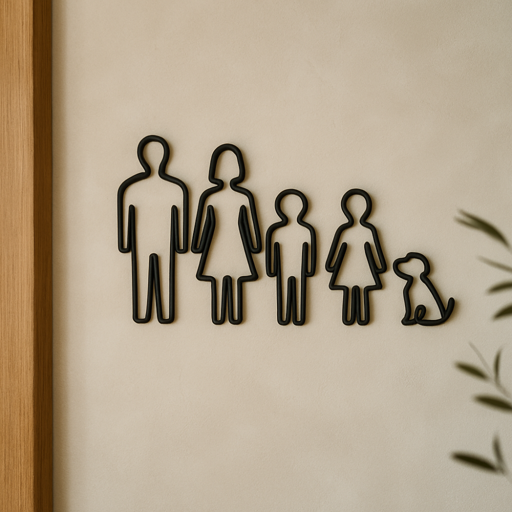 Família Feliz - Peça Decorativa em MDF - TL360 Store