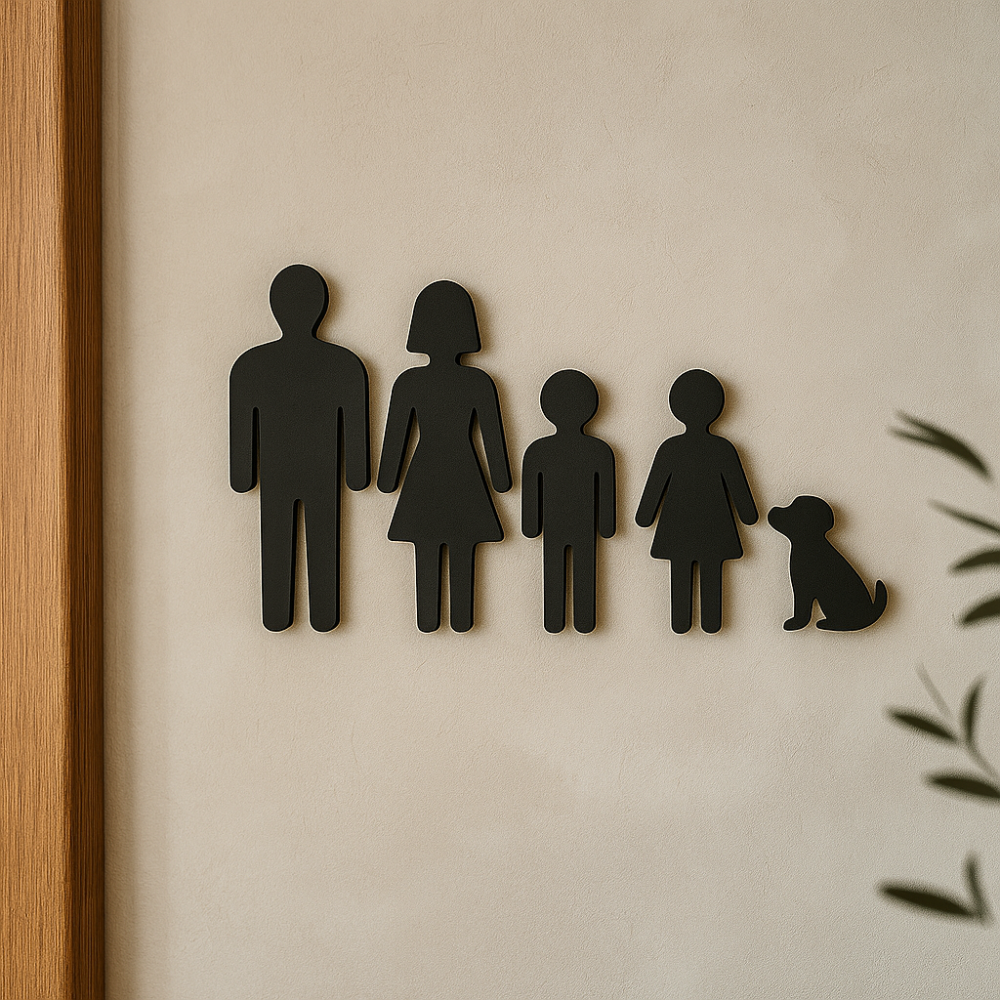 Família Feliz - Peça Decorativa em MDF - TL360 Store