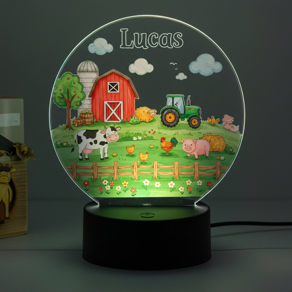 Luminária - Base com Led e Acrílico - Colorida Personalizada - TL360 Store