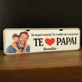 Placa de Homenagem Te Amo Papai - Presente Inesquecível - TL360 Store