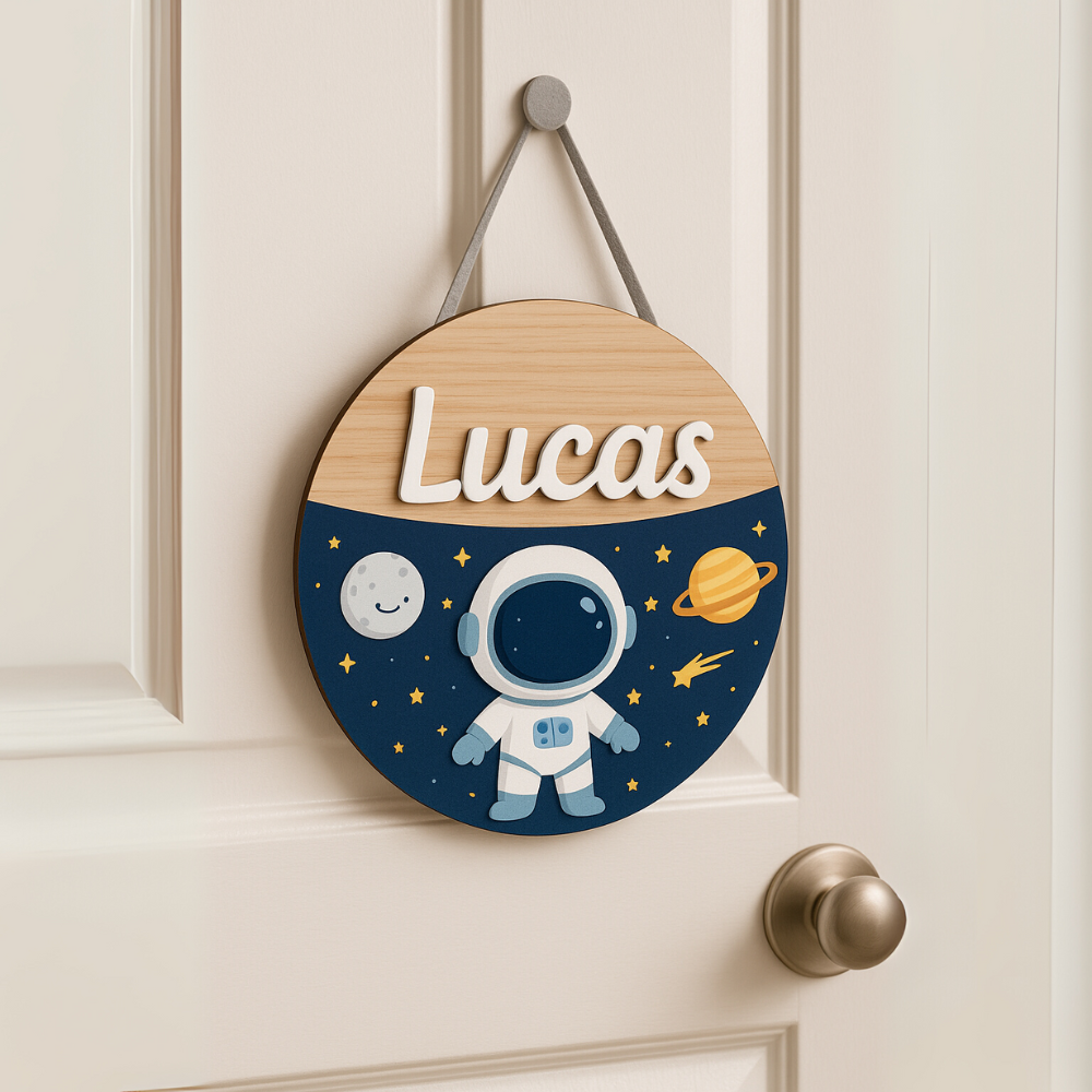 Plaquinha Para Porta do Quarto do Bebê - Personalizada - TL360 Store