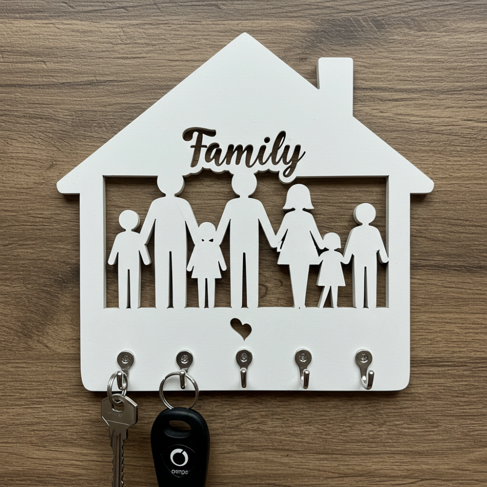 Porta Chaves Family - Decoração Para o Lar - TL360 Store