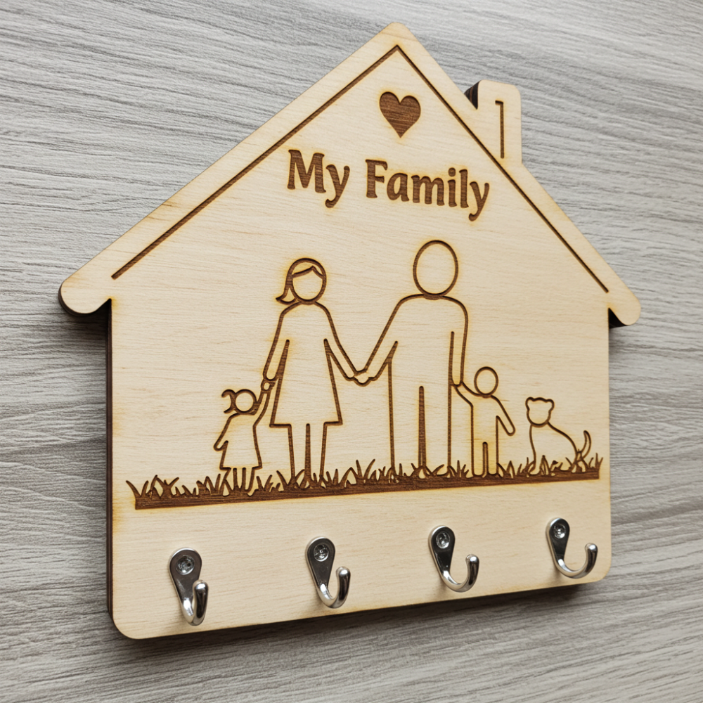 Porta Chaves Família - Decoração Para o Lar - TL360 Store