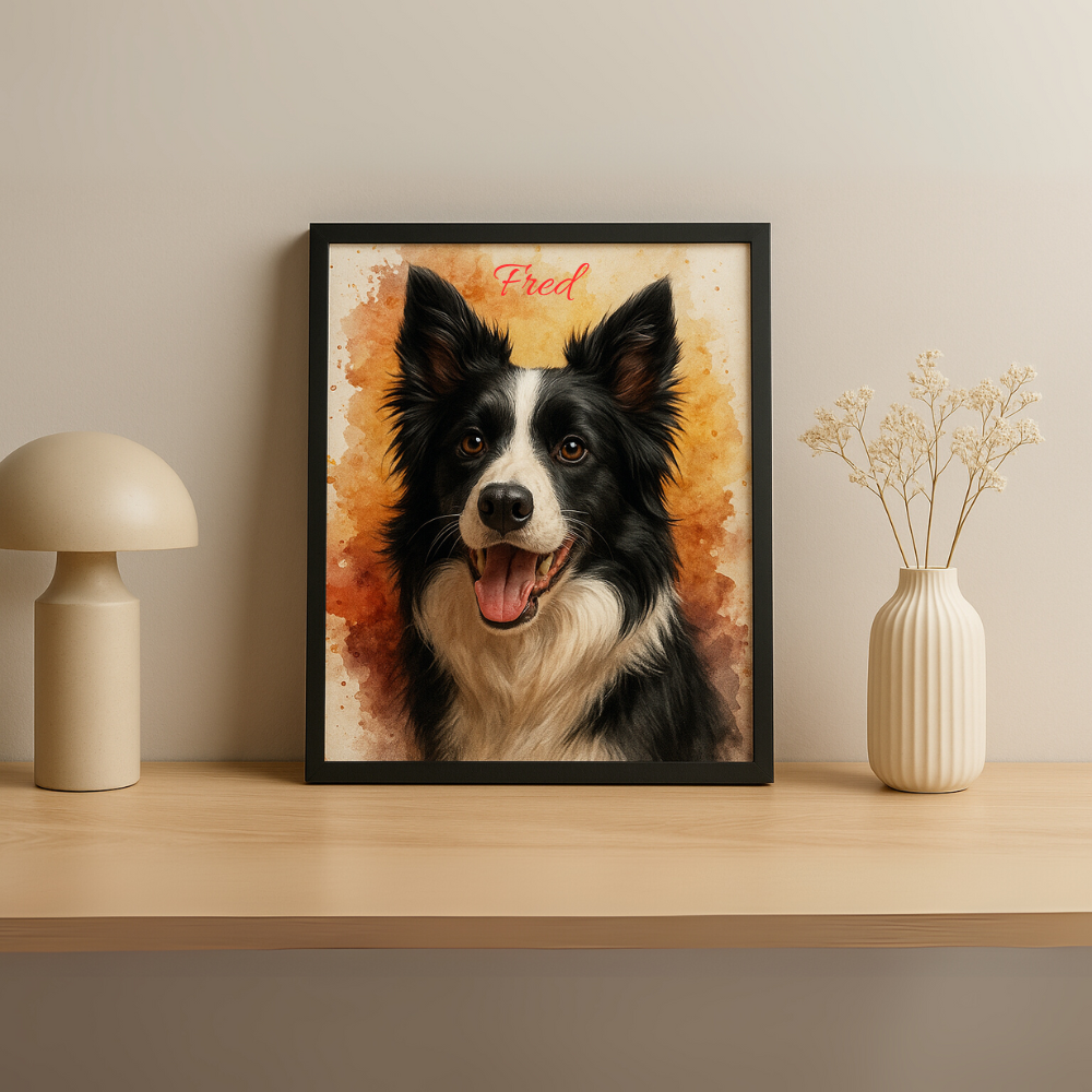 Quadro com Moldura - Impresso com a Foto do Seu Pet Personalizada - TL360 Store