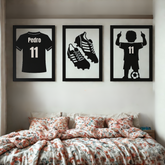 Silhuetas em MDF Estilo Quadro Decorativo - Tema Futebol - TL360 Store
