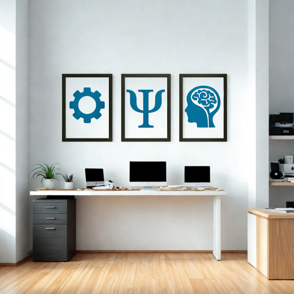 Trio Psicologia - Peça Decorativa em MDF Premium - TL360 Store