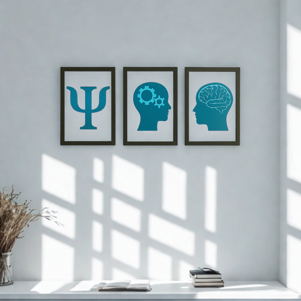 Trio Psicologia - Peça Decorativa em MDF Premium - TL360 Store